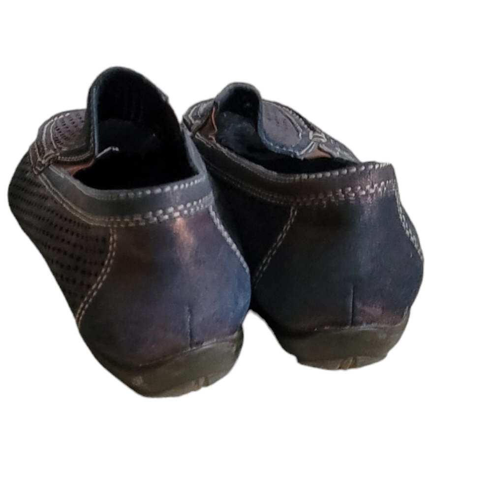 DONALD PLINER SPORT Leather Perforated Driving Mocassins 8.5 - Picture 4 of 7